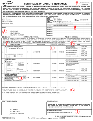 COI Example